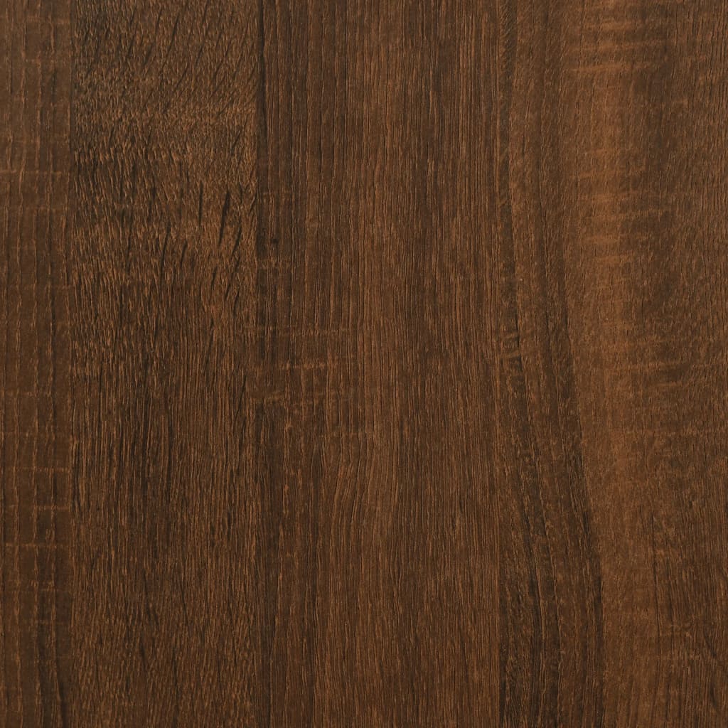Nachttische 2 Stk Braun Eichen-Optik 34x35,5x50cm Holzwerkstoff